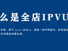 什么是全店IPVUV，怎么提升IPvuv？